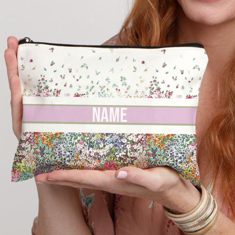 Luxury Skincare Women - Custom Name Cosmetic Bag Trendy Women